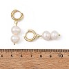 Natural Cultured Freshwater Pearl Beads Dangle Hoop Earrings EJEW-JE07253-5