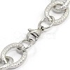 Tarnish Resistant Fashionable 304 Stainless Steel Reticular Grain Cable Chain Bracelets STAS-A028-B092P-2