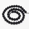 Natural Black Onyx Beads Strands G-D710-6mm-06-2