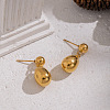 304 Stainless Steel Teardrop Stud Dangle Earrings for Women OR7893-4