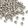 Tarnish Resistant 304 Stainless Steel Hollow Round Seamed Beads X-STAS-R032-3mm-1