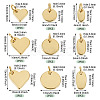18Pcs 9 Styles Brass Charms KK-TA0008-57-4