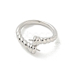 Brass Cup Peg Open Cuff Ring Settings KK-G518-10P-05-2