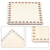 5Pcs 5 Style Wooden Crochet Basket Base WOOD-PH0009-43-5