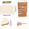 Poplar Wood Cabochon WOOD-NB0001-95-4