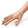 Faceted Glass Rondelle Beads Stretch Bracelet for Kid BJEW-JB06807-14-4