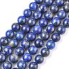 Natural Lapis Lazuli Beads Strands X-G-G099-8mm-7-1