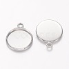 Brass Pendant Cabochon Settings LS-KK-B534-D-P-NF-2