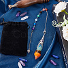 1Pc Natural Chakra Gemstone Dowsing Pendulums AJEW-SC0002-31P-4