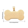 Ion Plating(IP) 304 Stainless Steel Pendants STAS-I140-07B-G-4