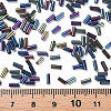 Metallic Colours Glass Bugle Beads SEED-N005-001-D04-4