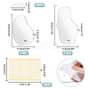 2 Sets 2 Style Acrylic Mirror Nail Art Display Board ODIS-PH0001-66-2