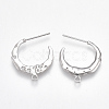 Brass Stud Earring Findings X-KK-T038-223P-2