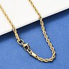 304 Stainless Steel Rope Chain Necklaces X-NJEW-F226-03G-04-1