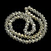 Electroplate Transparent Glass Beads Strands EGLA-A034-T4mm-T16-5