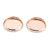 304 Stainless Steel Cabochon Settings STAS-Y001-12D-RG-2