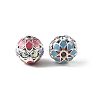Brass & Alloy & Rhinestone Enamel Beads RB-CBA973B-11C-P-2