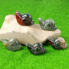 Natural Africa Bloodstone Carved Healing Snail Figurines PW-WG23180-12-1