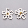 Glass Seed Beads Pendants FIND-R086-06A-2