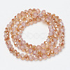 Electroplate Glass Beads Strands EGLA-A034-J8mm-J03-2