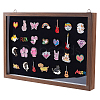 Wood Wall Mounted Badge Presentation Boxes ODIS-WH0331-15-1