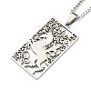 Non-Tarnish 304 Stainless Steel Pendant Necklaces NJEW-L118-02P-03-1