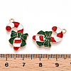 Christmas Theme Alloy Enamel Pendants ENAM-N056-403C-3