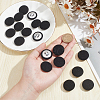 20Pcs Cloth with Aluminum Base Buttons BUTT-NB0001-77D-3