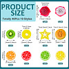40Pcs 10 Styles Resin Imitation Fruit Model DJEW-TA0001-18-4