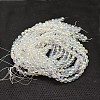 Imitate Austrian Crystal Electroplate Glass Round Bead Strands X-GLAA-F030-4mm-B01-3