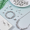 100Pcs 4 Colors Floral Printed Porcelain Beads PORC-DC0001-16A-5