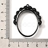 Rotatable Alloy Swivel Open Back Bezel Pendants PALLOY-I223-18EB-3