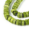 Handmade Millefiori Glass Beads Strands LAMP-T021-27B-07-3