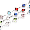 Handmade Brass Rhombus Link Chains CHC-N024-04P-1