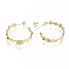 Brass Micro Pave Cubic Zirconia Stud Earrings EJEW-N011-31-NF-4