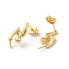 Brass Stud Earring Findings KK-M270-34G-2