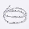 Electroplate Glass Beads Strands EGLA-J042-4mm-H02-3