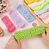 30Pcs 10 Colors Polyester Crochet Elastic Headbands OHAR-GF0001-33A-3