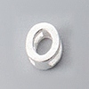 925 Sterling Silver Hollow Initial Beads STER-TAC0010-01S-O-1