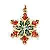 304 Stainless Steel Rhinstone Pendants X-FIND-I062-01G-03-1