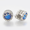 Alloy Rhinestone Beads PALLOY-T048-13P-01-2