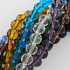 Transparent Glass Bead Strands GLAA-R095-12mm-M-1