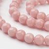 Natural Mashan Jade Round Beads Strands G-D263-6mm-XS22-2