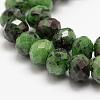 Natural Ruby in Zoisite Beads Strands G-G682-03-5x8mm-3