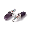 Natural Amethyst Big Pointed Pendants G-I342-01P-02-3