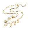Brass Pendant Necklaces NJEW-M185-01G-2