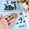 50Pcs 2 Styles Glass European Beads GLAA-PA0001-43-3