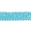 Transparent Electroplate Glass Beads Strands LS-GLAA-F029-4mm-D20-1
