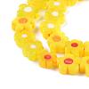 Handmade Millefiori Glass Bead Strands X-LAMP-J035-8mm-06-3