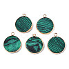 Synthetic Malachite Pendants G-Q998-010E-1-1
